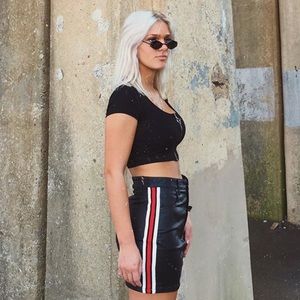 Black Leather Skirt | Mixology